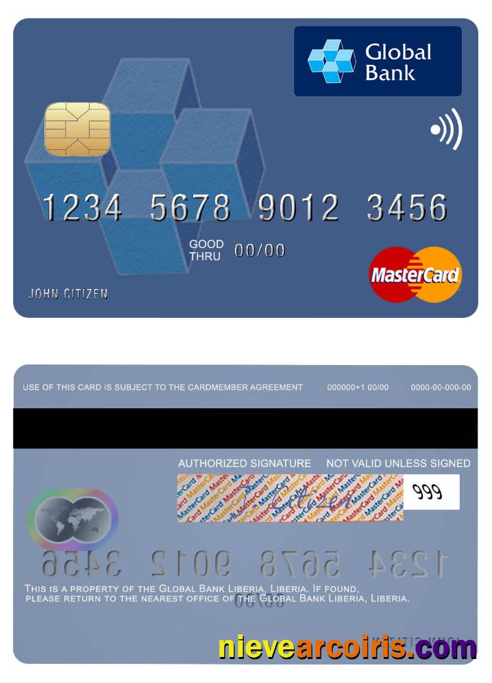 Liberia Global Bank Liberia mastercard